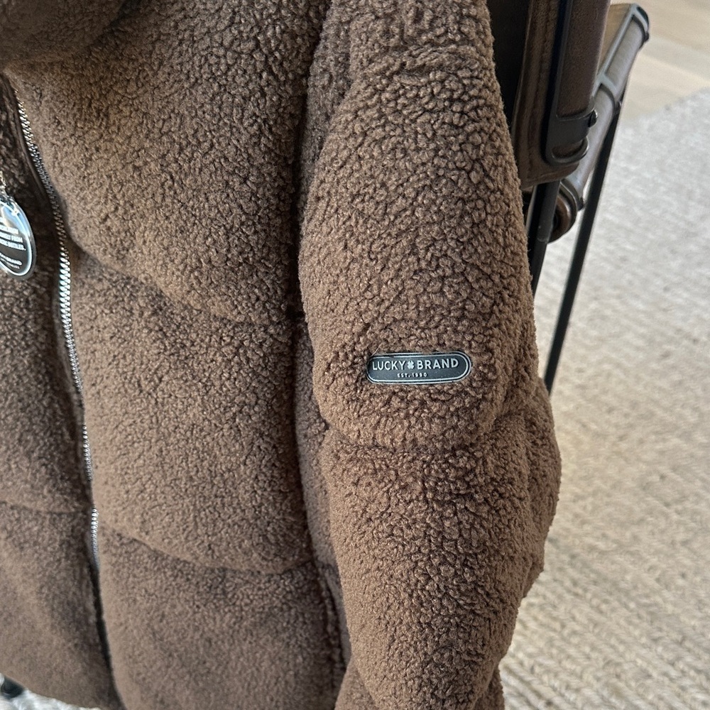 Cozy Brown Womens Jacket - Picture 3 of 5